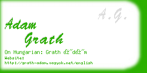 adam grath business card